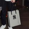 New MLB Cotton Canvas Tote Bag, Shopping Bag, Canvas Bag, Handbag, Shoulder Bag Unisex Gray 3AORM033N-50BKS