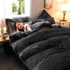 Four-Piece Winter Rabbit Velvet Bedding Set: Flannel Duvet & Warm Thickened Quilt Covers