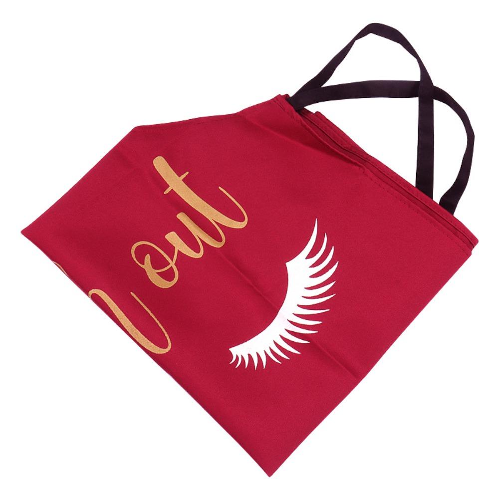 Polyster Cotton Lash Extension Apron Printed Nail Art Apron Reusable Eyelash Apron  Women Girls