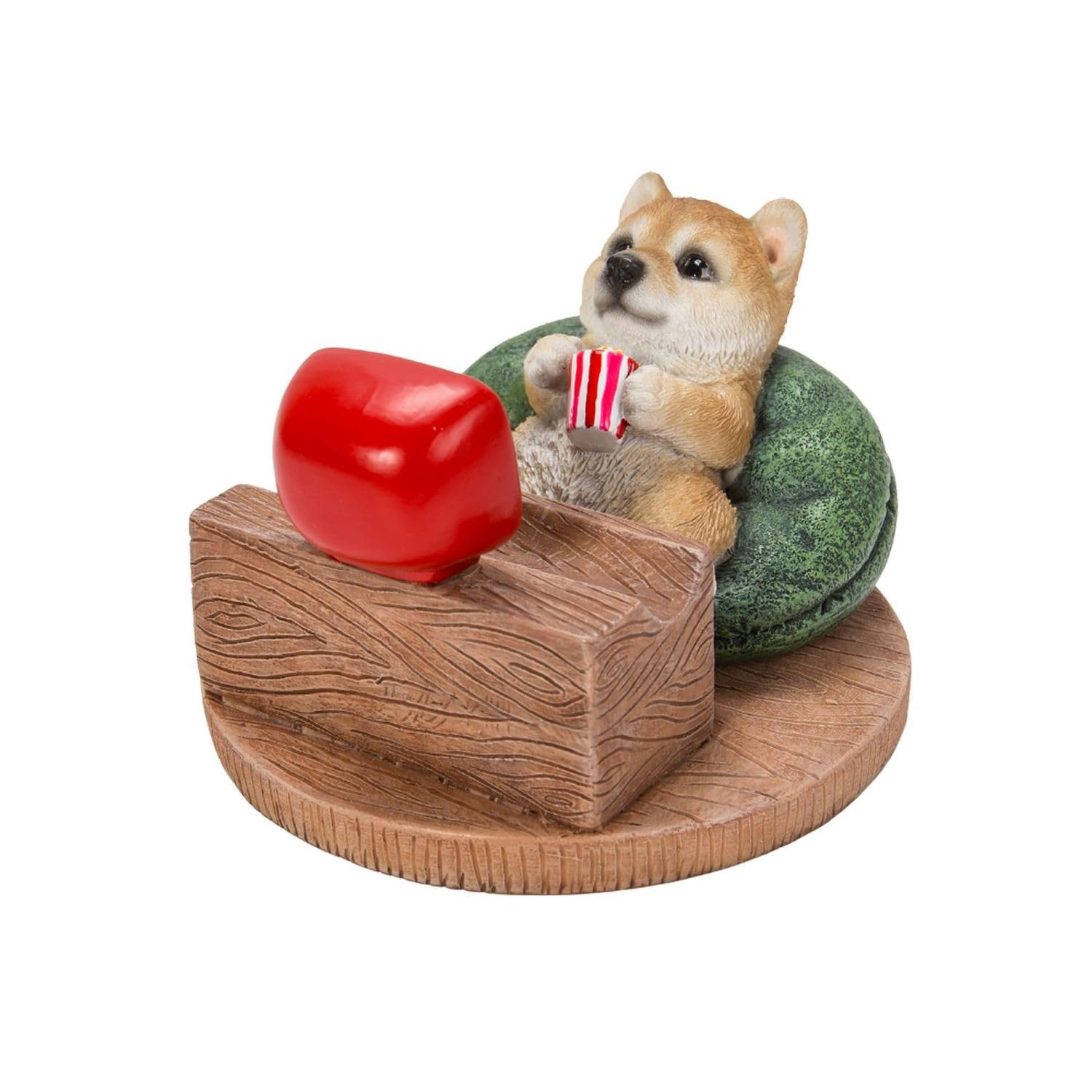 

Ubia Shiba Inu Watching TV Smartphone Stand, 10.5 x 10 x 6.5 cm, Doll Figurine, Animal Ornament, Garden Decor, Dog, H22132