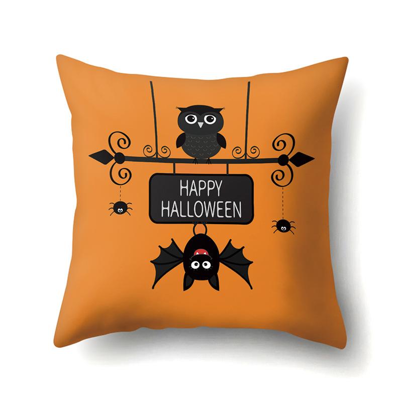 Halloween Pillowcase Car Waist Pillow Pumpkin Sofa Cushion Cover Office Home Living Room Pillowcase