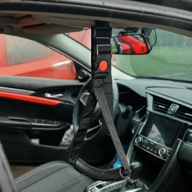 Car Door Handrail for Easy Access: Auxiliary Pull Strap for Disabled