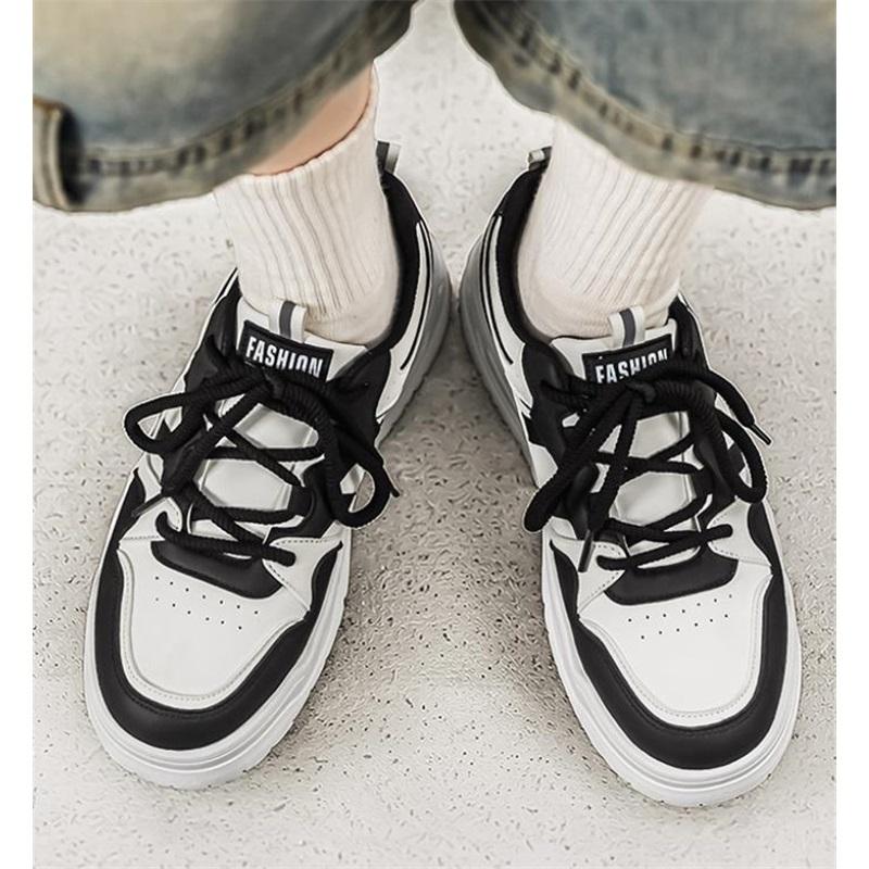 Mesh Shoes Summer New Men's Casual Trend Sports Shoes Student Breathable Running Shoes Thick Sole