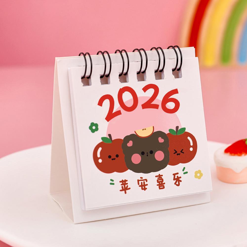 Chinese Style Mini Desktop Paper Calendar 2026 Agenda Organizer Home Office Supplies