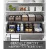 Yamazaki Tower Refrigerator Storage Box, Black, 37.5cm W x 11cm D x 8.2cm H, 5765