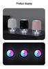 USB Mini Humidifier for Bedroom, Home, Car & Desk with Large Mist Output & Colorful Light