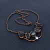 Black Tourmaline Rough Necklace, Gemstone Copper Electroformed Jewelry Necklace, Handmade Jewelry, For Anniversary Gift