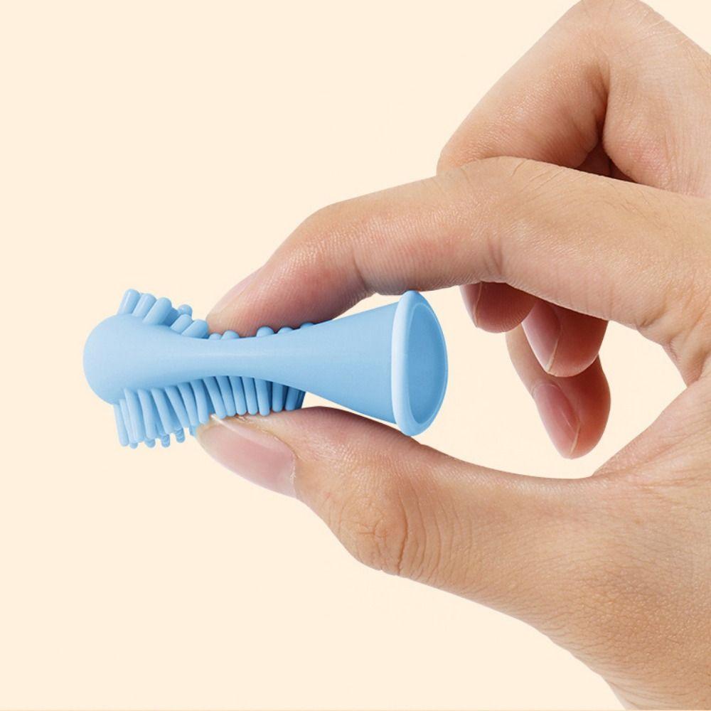 Bite Resistant Pet Finger Toothbrush Silicone Cats Mouth Cleaner  Remove Bad Breath