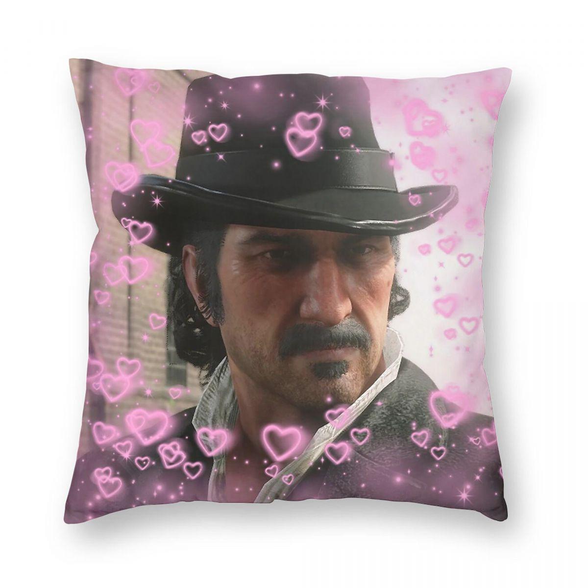Dutch Van Der Linde Linde Hearts Square Pillowcase Polyester Linen Velvet Creative Zip Decor Throw Pillow Case Car Cushion Cover Peach skin 18*18(CM)-1Pcs