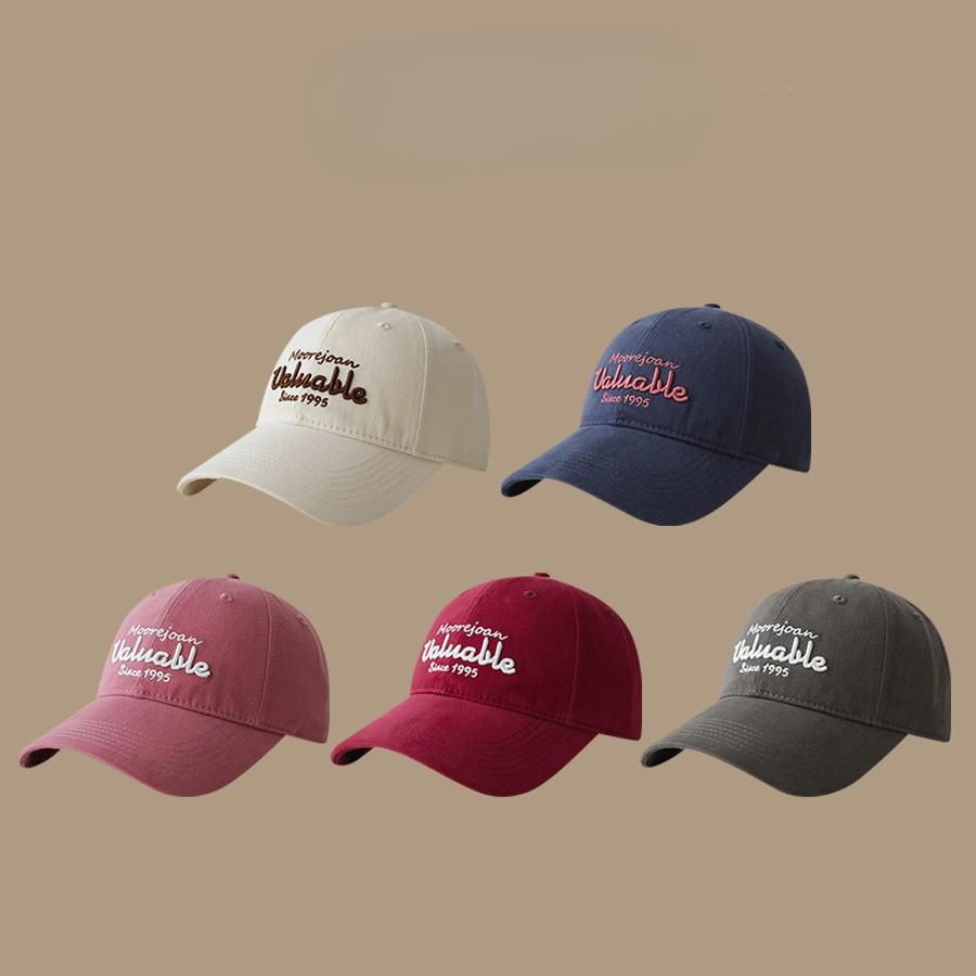 

American Baseball Cap Street Fashion Brand Soft Top Baseball Cap Student Hat Pure Cotton Wide Brim Showing Face Little Boys and Girls Adjustable