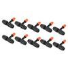 10Pcs Garden Tee with Adjustable Misting Nozzle for 8/12 Tube Irrigation Accessories