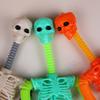 Tubes Skeleton Fidget Toys for Kids Glow-in-the-Dark Telescopic Suction Cup Toy Stress Anxiety Relief Bendable Joints Figures Halloween Decorations