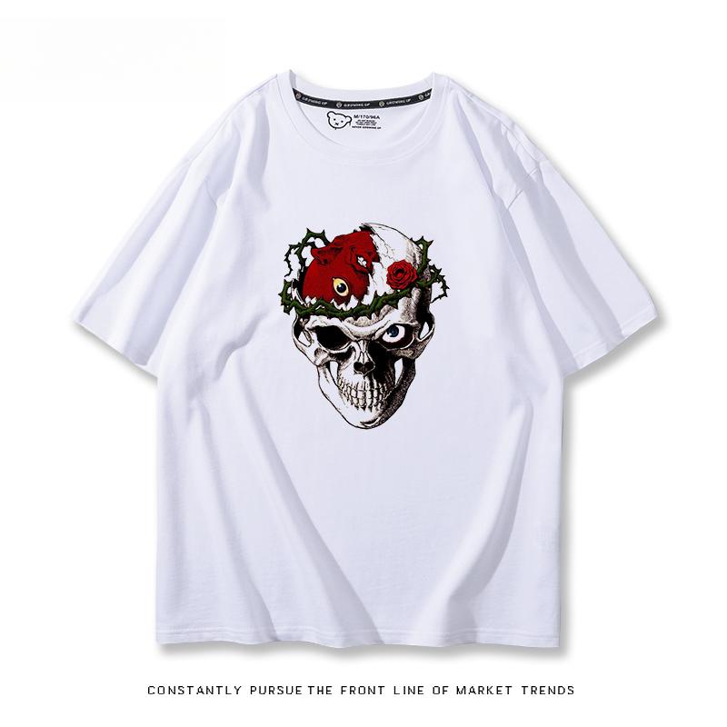 

Аниме Берсерк с принтом личности 100% хлопковая футболка лето уличная повседневная удобная трендовая уличная мужская одежда S