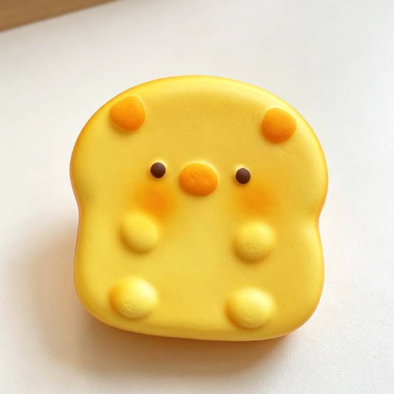Squishy Cat Toast Stress Relief Toy With Slow Rebound For Relaxation And Hand Exercise