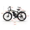 Rower Elektryczny EMOKO 27" Silnik 500W Rower Elektryczny dla Dorosłych 48V 25AH Maksymalny Zasięg 100Km 7 Prędkości Obciążenie 120Kg Czarny EC27