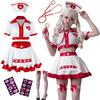 Nurse Cosplay Halloween Cute Mini Outfit Uniform 8-piece Set Costume Ladies White Red Cultural Festival Adult Plus Size Event Party Performance