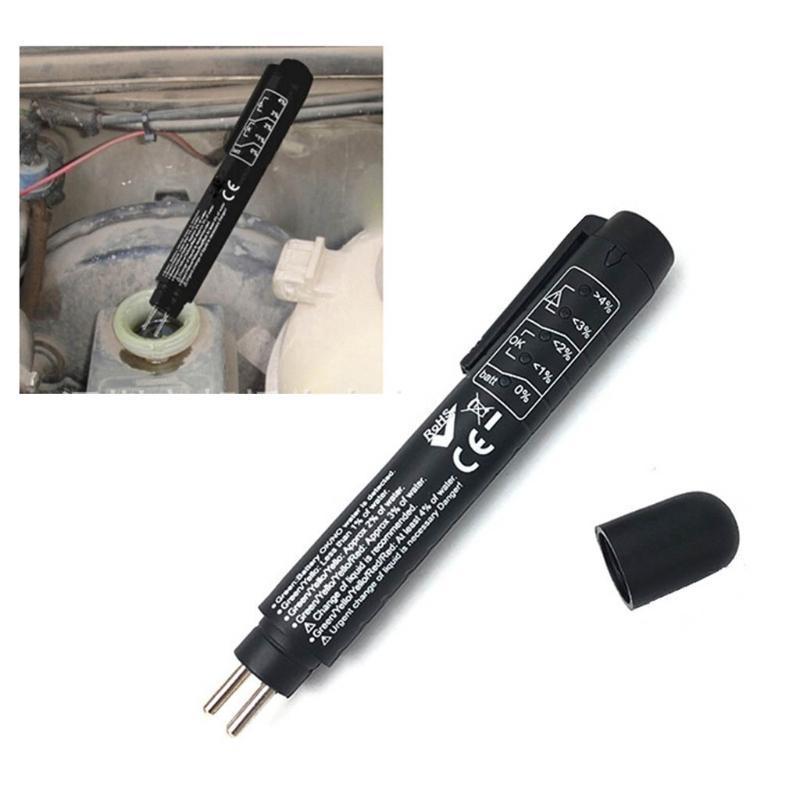 Brake Fluid Moisture Pen with 5 LED Indicators Auto Brake Testing Tool