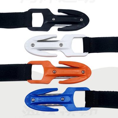 Carbon Steel Blade Scuba Diving Cutting Special Knife Line Cutter Underwater Knife Spearfishing Sheath Safety Emergency Holder