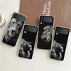 Phone Case For Samsung Galaxy Z Flip 7 6 5 4 3 Clear Hard Folding Cover For Samsung Z Flip6 Flip5 Flip4 Lion Wild Animals