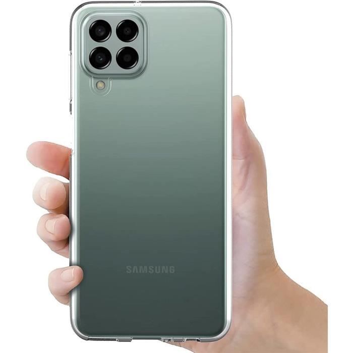 Coque de protection - BOOLING - Samsung M33 5G - Silicone Transparent - Lot 2 Verres Trempés - Antichoc