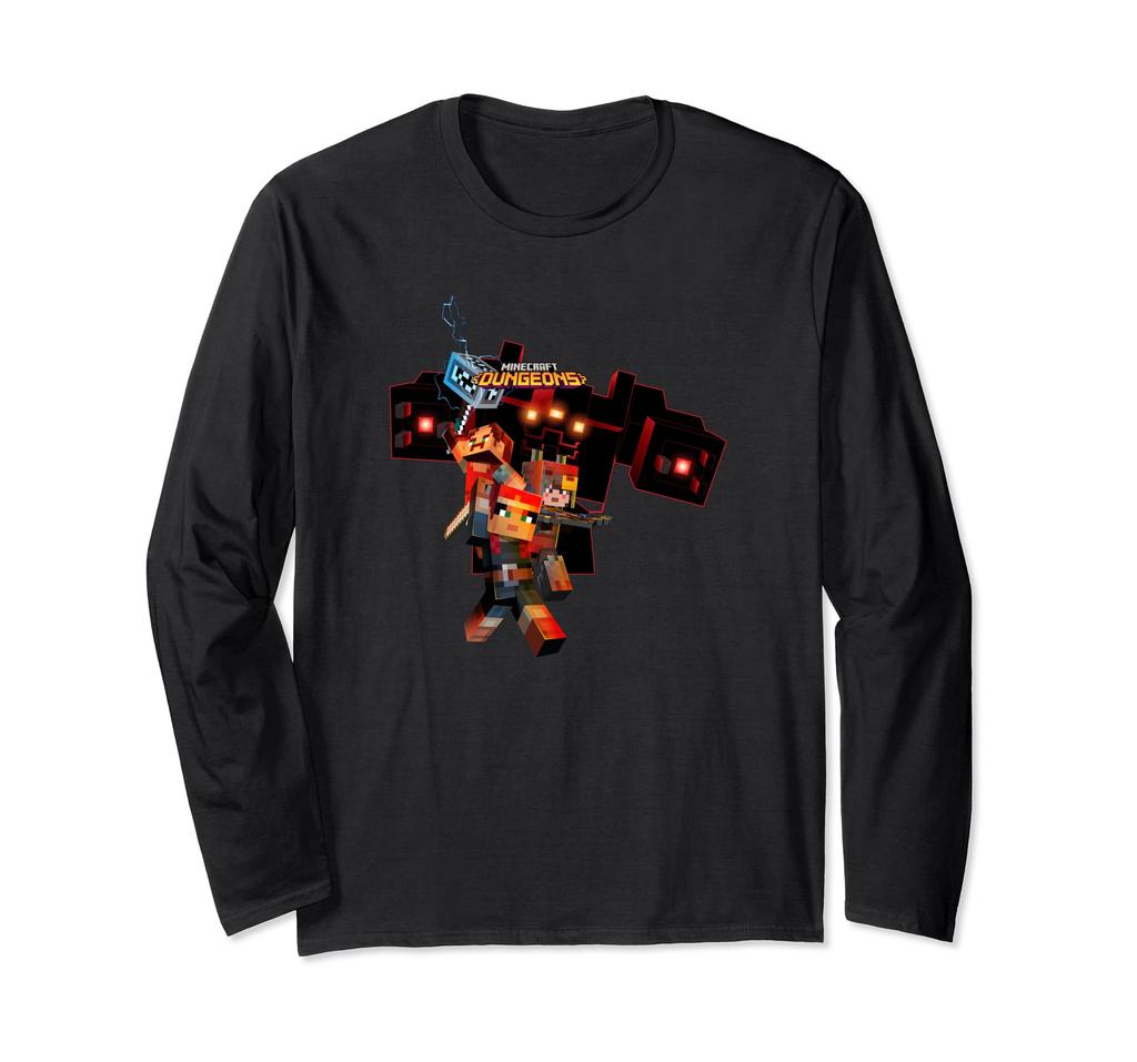 Minecraft Dungeons Expansion Group Logo Long Sleeve T-Shirt