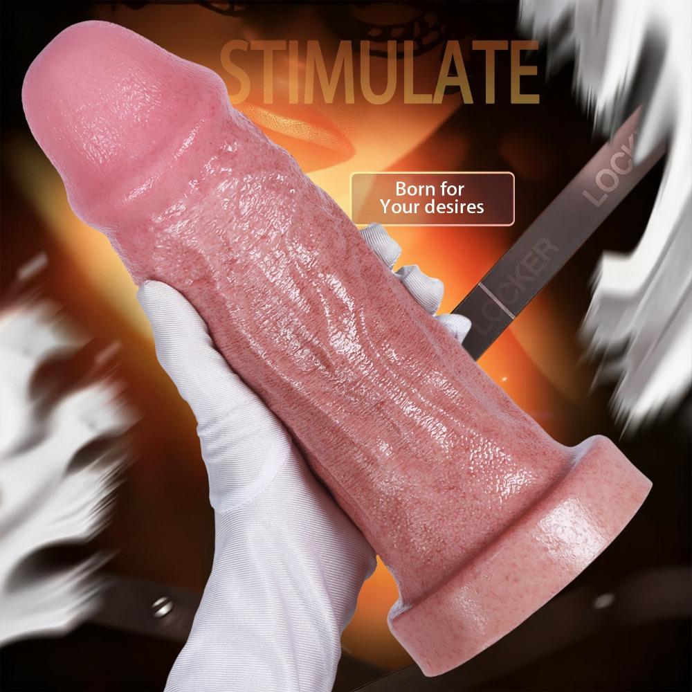 Oversized Extra Thick Silicone Realistic Dildo - Female Adult Pleasure Toy