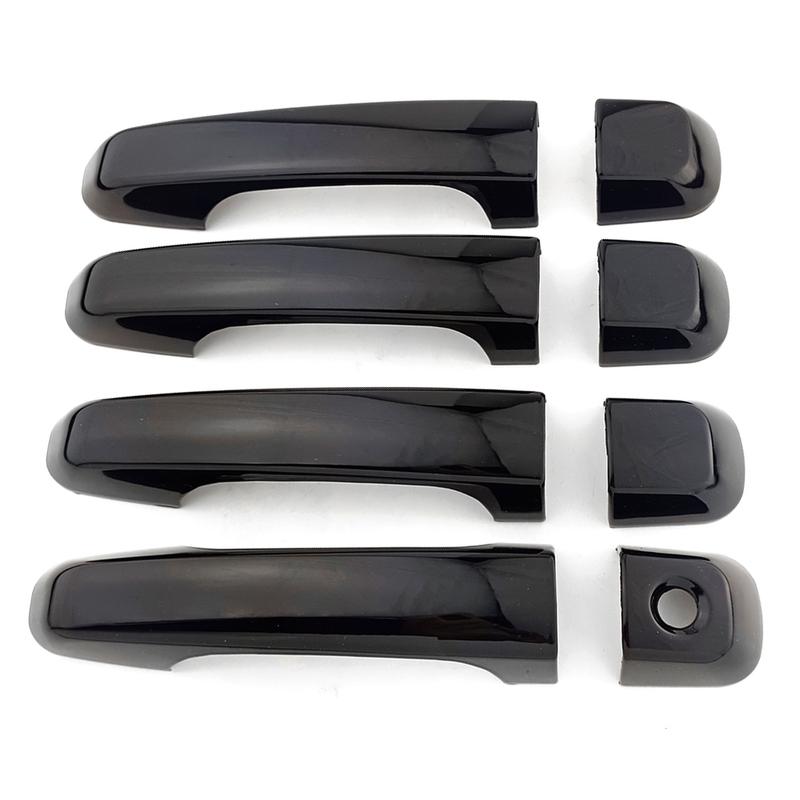 Car Upgrade Decoration Black Door Handle Cover For Toyota Land Cruiser Prado J150 2010- Cars Accessories
