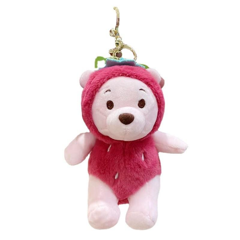 Plush Cozy Short Bear Astronaut Doll Keychain Vibrant Colors For Collecting Fun