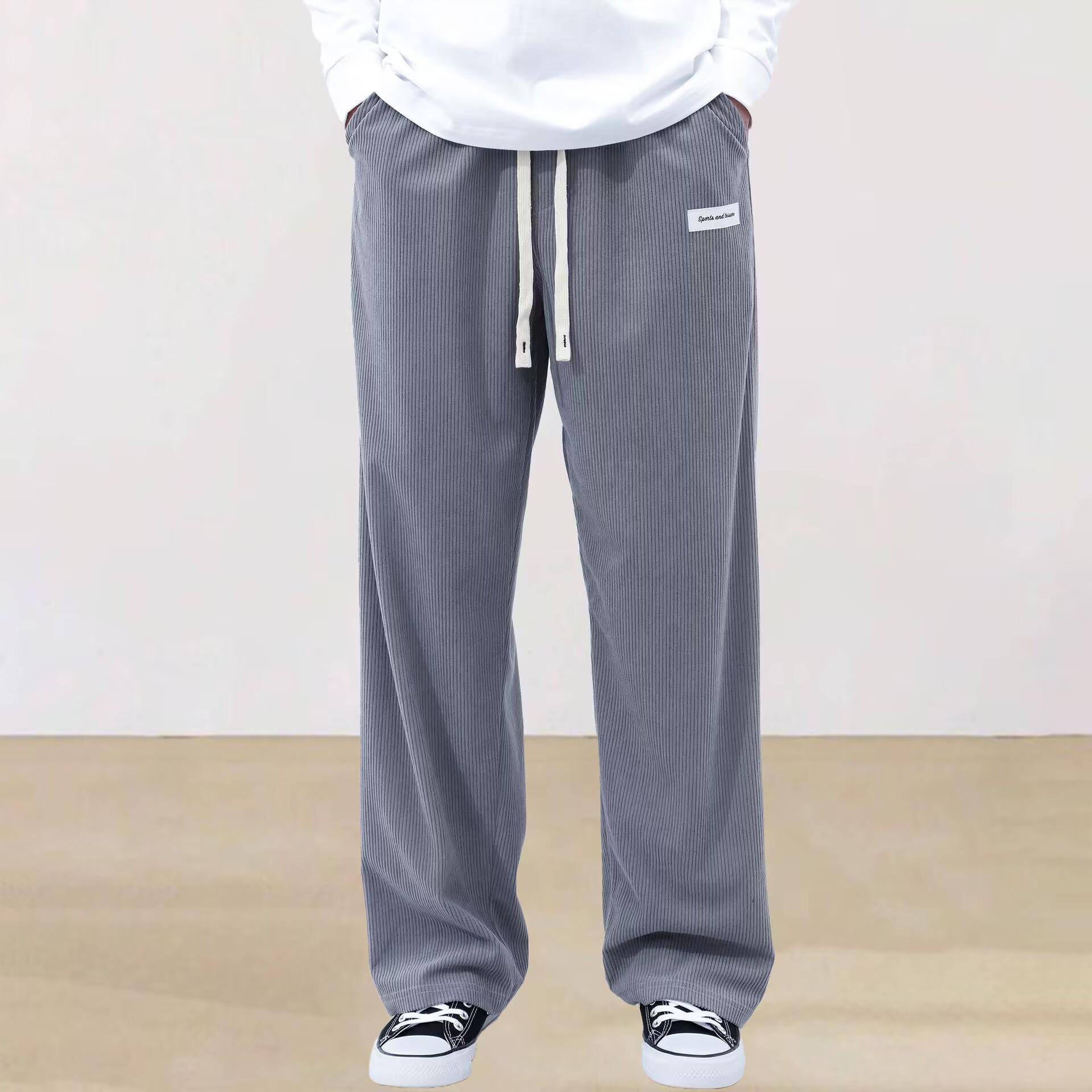 

2026 Men s Minimalist Japanese Wide-Leg Cargo Trousers M