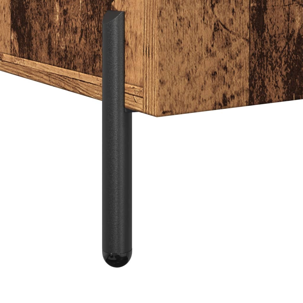 Vidaxl Chest of Drawers, Old Wood, 100X36X60 Cm, Wood-Based Material