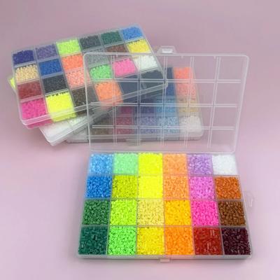 24 Colors 2.6mm Set Iron Beads Melting Beads Pixel Art Puzzle DIY 3D Puzzles Handmade Decoration Fuse Beads ,  Perler Beads