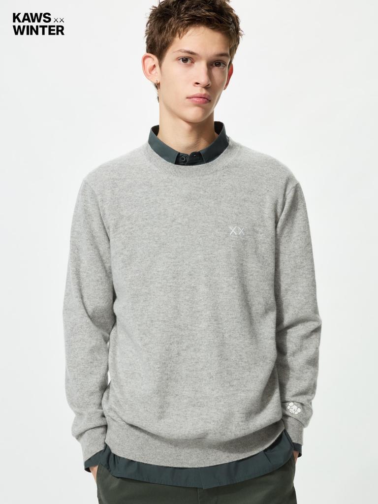 Uniqlo Japan Cows Winter Cashmere Crew Neck Sweater