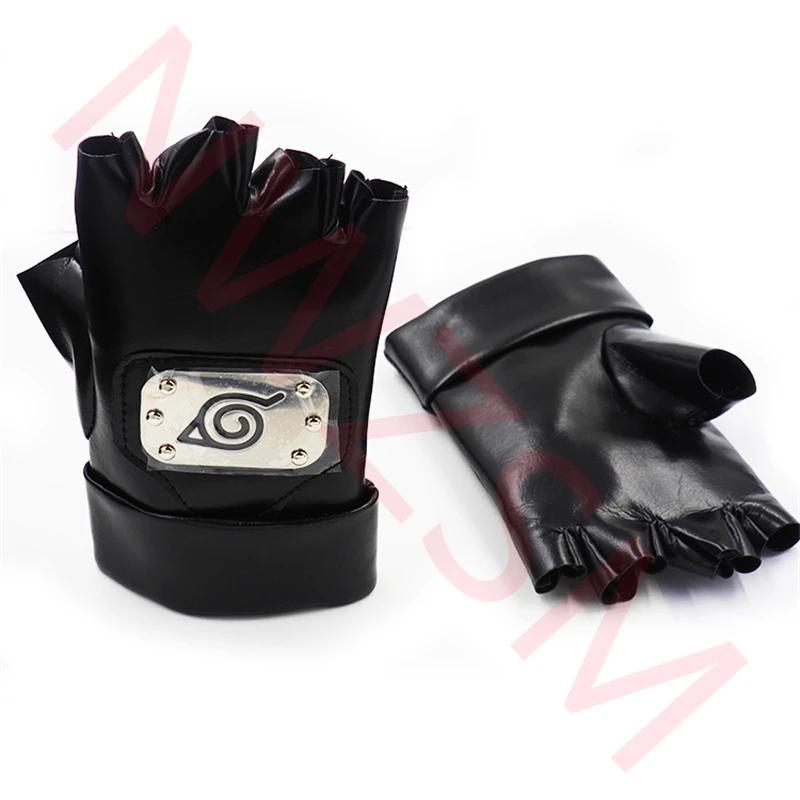 Naruto Hatake Kakashi Cosplay Gloves Mask Headband Anime Accessories Kunai Notebook Konohagakurenosato Sign Props