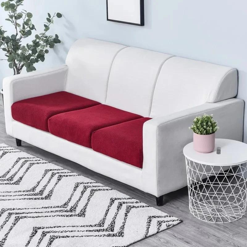 Jacquard Sofa Cushion Cover Elasticity All-season Universal Shower Cap Design for Easy Installation Suitable for All Occasions