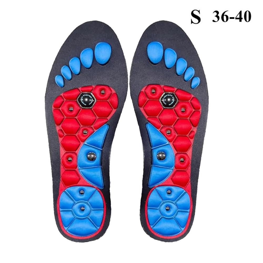 1 Pairs Magnetic Therapy Foot Massage Sports Insoles Weight Loss Slimming Acupressure Insole Anti-fatigue Health Care Shoe Pads