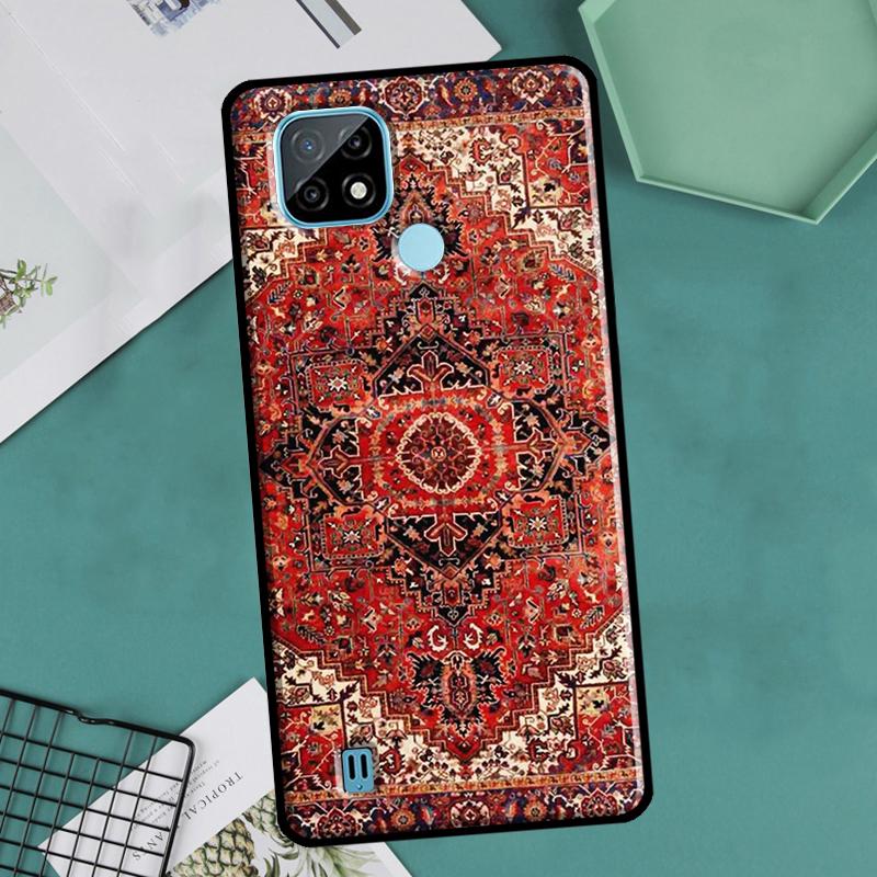 Persian Carpet Floral Pattern Case For Realme 9 Pro Plus 8 8i 9i C35 GT Neo 2 Cover For OnePlus 10 9 Pro Nord2 8T 9R 10R