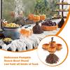 Snack Bowl Stand Halloween Pumpkin Halloween Pumpkin Shaped Shaped Bowl Candies Cookies Biscuits Basket Dessert Display Towel