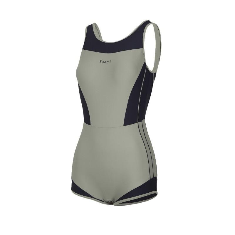 Sports Swimsuit Women's One-piece Boxers Cover Belly To Show Slimming Sexy Swimming Pool Training Racing Hot
