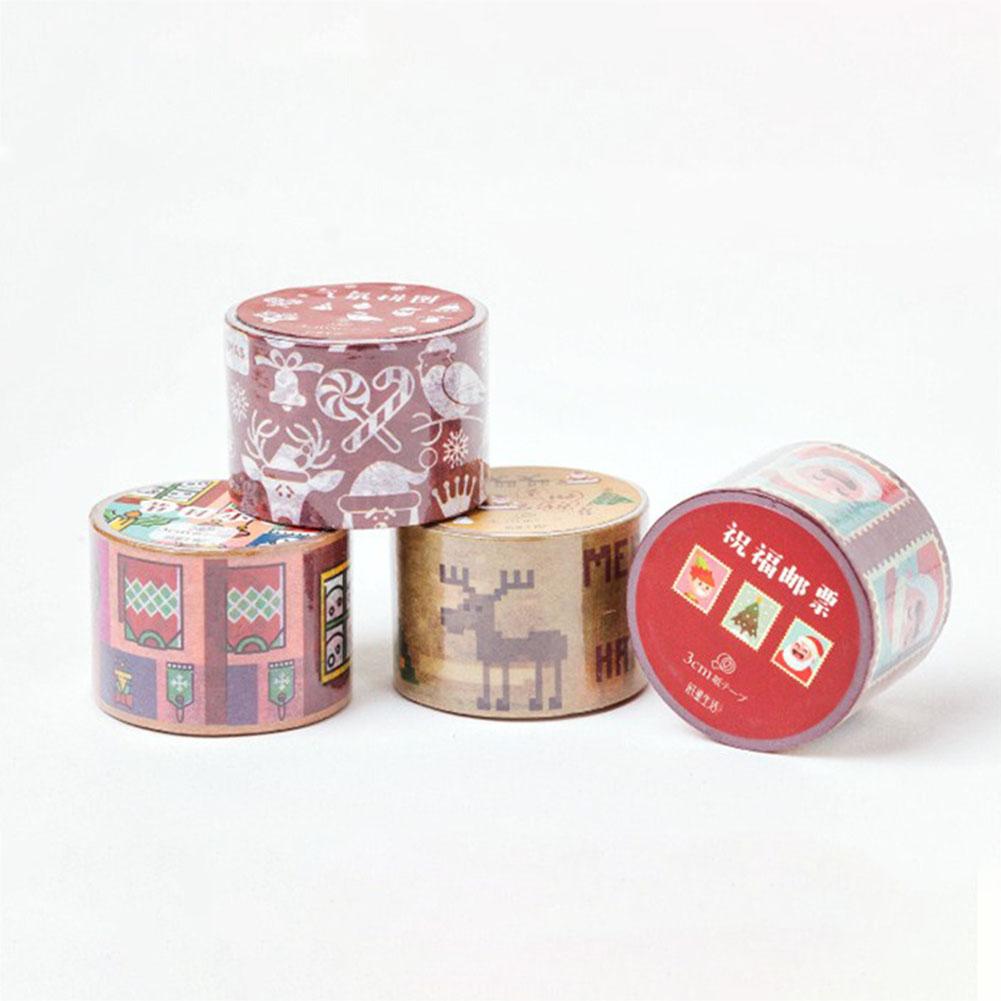 Christmas Style Washi Masking Tape Colorful Masking Washi Tape Diy Sticker Decoration