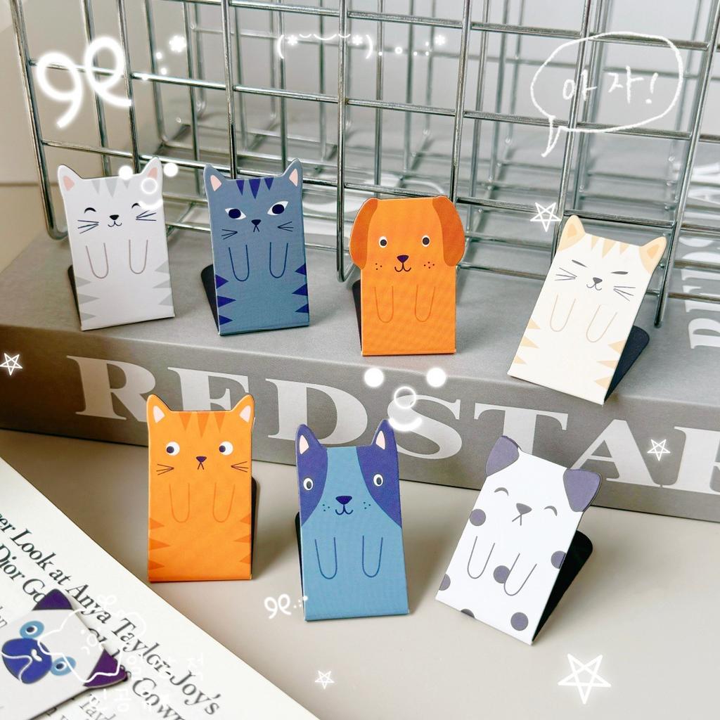 Cartoon Cat Magnetic Bookmark Creative Dog Bookmark Reward Student Stationery Gift Creative Stationery