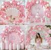 Pink Balloon Chain Set Pink Sequin Balloon Birthday Party Decoration Wedding