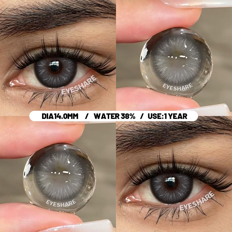 Eyeshare 1 Paar Farblinsen, Ozeanfarben, Kontaktlinsen, schöne Pupillen-Make-up-Kontaktlinsen, Jahresgebrauch, kosmetische Schönheits-Augenlinsen