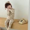 Kids Cotton Lycra Pajamas Set A Skin-friendly Long Sleeve Winter Homewear Boys Girls
