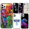 Colorful Dragonfly Phone Case For iPhone 15 16 Pro Max 11 12 13 Mini 14 Pro Max XR 15 16 Plus 16e Cover Coque