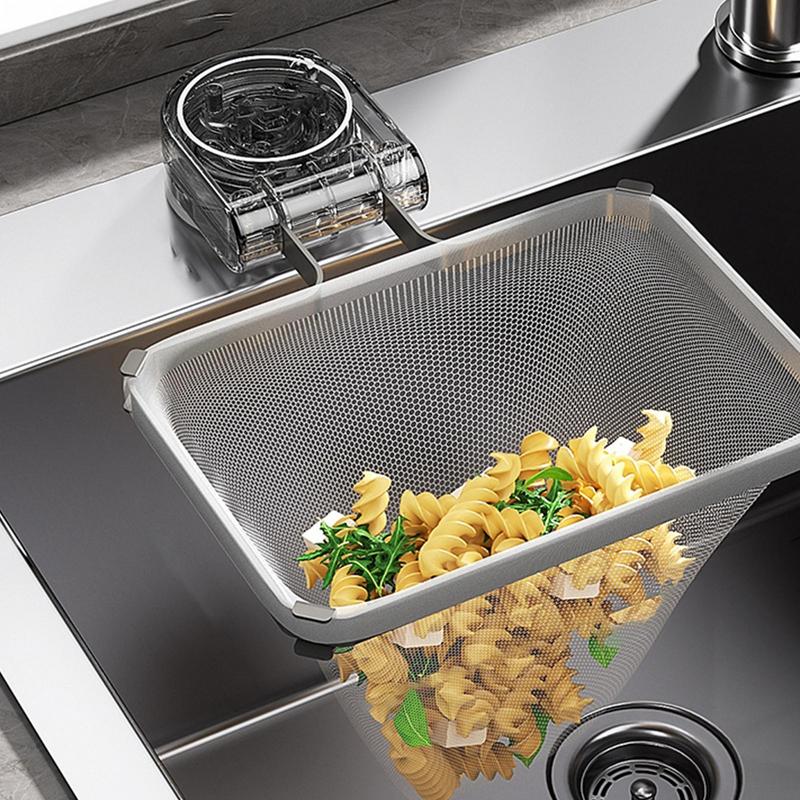 Kitchen Sink Filter Rack Replacement Filtering Mesh Bags For Kitchen Leftover Suction Cup Multipurpose Food Waste Filter Basket