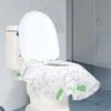 20Pcs Set Disposable Toilet Seat Cover Cushion Portable Cartoon Pattern Travel Toilets Cushions Hygiene Sticky Toilet Mat