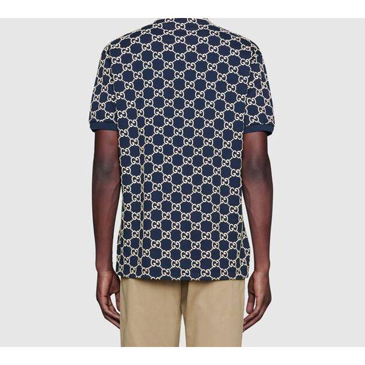Gucci Lido Polo Shirt Men's Blue 598956-XJB0U-4115