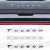 1Pc ABS 3D For Tucson Logo Front Hood Badge Letter Logo Car Rear Trunk Body Sticker Emblem Accessories