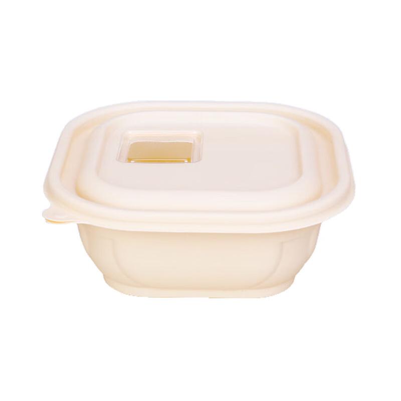 

Homeglen 450ml Disposable Corn Starch Lunch Box with Window Lid