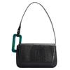 Single Shoulder Bag for Women with Contrasting Color Geometric Seam Customized Square Buckle Large Capacity Small Square Bag